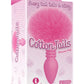 The 9's - Cottontails Silicone Ribbed Bunny Tail Butt Plug - Pink