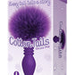 The 9's - Cottontails Silicone Ribbed Bunny Tail Butt Plug - Purple