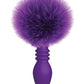 The 9's - Cottontails Silicone Ribbed Bunny Tail Butt Plug - Purple