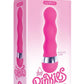 The 9's - Pinkies, Curvy Silicone Mini Vibrator - Pink - 4.5in