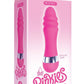 The 9's - Pinkies, Ridgy Silicone Mini Vibrator - Pink - 4.5in