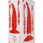 The 9's - Plug and Play Chili Silicone Butt Plug - Red