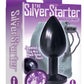 The 9's - The Silver Starter Bejeweled Annodized Stainless Steel Plug - Black/Purple/Violet
