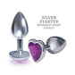 The 9's - The Silver Starter Bejeweled Heart Stainless Steel Plug