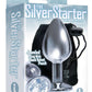 The 9's - The Silver Starter Bejeweled Stainless Steel Plug - Clear/Diamond