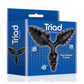 The 9's - Triad 3 Way Textured Butt Plug - Black