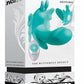 The Butterfly Effect Rechargeable Silicone Dual Motor Vibrator with Remote Control - Green/Teal