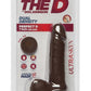 The D Perfect D Ultraskyn Dildo with Balls - Chocolate - 7in