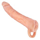 The Great Extender 2 In 1 Extender and Masturbator - Vanilla - 8in