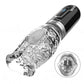 The Male Rose 3 Rechargeable Thrusting Rotating Masturbator - Black/Clear