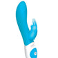 The Come Hither Rabbit Rechargeable Silicone G-Spot Vibrator - Blue