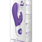 The Come Hither Rabbit Rechargeable Silicone G-Spot Vibrator - Purple