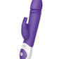The Thrusting Rabbit Rechargeable Silicone Vibrator with Clitoral Stimulation