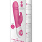 The Thrusting Rabbit Rechargeable Silicone Vibrator with Clitoral Stimulation - Pink