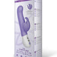 The Vibrating Dual Stim Butterfly Silicone Rechargeable Rabbit Vibrator - Purple