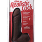 The Realistic Cock Ultraskyn Dildo - Black/Chocolate - 6in