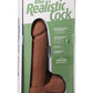 The Realistic Cock Ultraskyn Dildo - Caramel - 8in