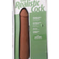 The Realistic Cock Ultraskyn Removable Vac-U-Lock Suction Cup - Caramel - 9in