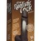 The Realistic Cock Ultraskyn Vibrating Dildo - Black - 8in