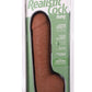 The Realistic Cock with Balls Ultraskyn Hung with Removable Vac-U-Lock Suction Cup - Caramel - 12in