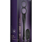 The-Vibe Silicone Rechargeable Anal Stimulator with Remote Control - Black/Silver