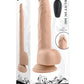 Thrust In Me Rechargeable Silicone Thrusting Vibrating Realistic Dong with Remote Control - Vanilla