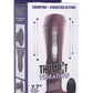Thump It 7x Remote Control Vibrating and Thumping Silicone Rechargeable Dildo - Brown - 7.7in