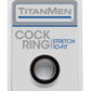Titanmen Stretch-To-Fit Cock Ring - Black