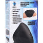 Trinity Men 10x Pleasure Stroke Penis Vibrating Silicone Sleeve - Black