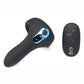 Trinity Men 7x Rechargeable Silicone Cock Ring with Taint Stimulator and Remote Control