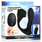 Trinity Men 7x Silicone Prostate Plug with Ball Stretcher and Remote Control - Black