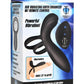 Trinity Men Rechargeable Silicone Vibrating Girth Enhancer with Remote Control - Black