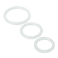 Trinity Men Silicone Cock Rings - Clear - 3 Pack