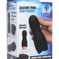 Trinity Vibes Rechargeable Silicone Penis Pleaser - Black