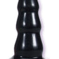 Triple Ripple Butt Plug - Black - Large