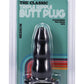 Triple Ripple Butt Plug - Black - Medium