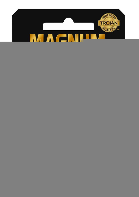 Trojan Magnum Ecstasy Ultra Smooth Lubricated Latex Condoms - 3-Pack
