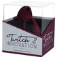 Twitch 2 Silicone Rechargeable Suction and Flapping Vibrator with Remote Control Egg - Burgundy/Red