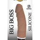 Ultra Classics Big Boss Silicone Vibrating Dildo - Brown/Chocolate