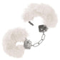 Ultra Fluffy Furry Cuffs - Metal/White