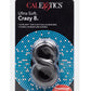Ultra-Soft Crazy 8 Dual Silicone Cock Ring - Black