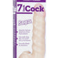Vac-U-Lock Raging Hard-Ons Dildo - Flesh/Vanilla - 7in