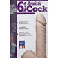 Vac-U-Lock Realistic Dildo - Flesh/Vanilla - 6in