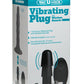 Vac-U-Lock Vibrating Plug with Wireless Remote USB Rechargeable Harness Accessory - Black