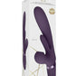 Vive Ena Rechargeable Silicone Triple Motor Thrusting G-Spot with Flapper and Air Wave Clit Stimulation Vibrator - Purple