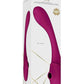 Vive Mirai Rechargeable Silicone Dual Motor Double Ended Bendable Pulse and Air Wave Vibrator - Pink