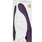 Vive Mirai Rechargeable Silicone Dual Motor Double Ended Bendable Pulse and Air Wave Vibrator - Purple