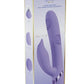 Vive Pallina Rechargeable Silicone Triple Motor G-Spot Vibrating and Tapping Beads Clit Stimulator - Lavender/Purple
