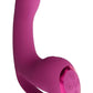 Vive Riko Rechargeable Silicone Triple Motor Thumper with Finger Motion Vibrator - Pink