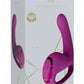 Vive Riko Rechargeable Silicone Triple Motor Thumper with Finger Motion Vibrator - Pink